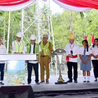 Peresmian BTS 4G oleh Presiden Jokowi. (c) Presiden Republik Indonesia
