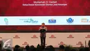 Ketua Dewan Komisioner Otoritas Jasa Keuangan (OJK) Muliaman D Hadad memberikan pidato saat acara "Ayo Menabung" di JCC, Jakarta, Senin (31/10). Jokowi menghimbau masyarakat untuk rajin menabung. (Liputan6.com/Angga Yuniar)
