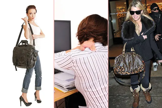 Penggunaan handbag atau shoulderbag dengan beban berat dalam jangka waktu lama, bisa membuat perubahan postur tubuh