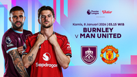 Nonton Live Streaming Liga Inggris Pekan ke-21: Burnley vs Manchester United, Eksklusif di Vidio