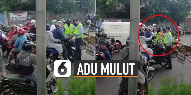 VIDEO: Ngeyel, Pemotor Adu Mulut Dengan Petugas Ketika Hendak Melewati Jalur Busway