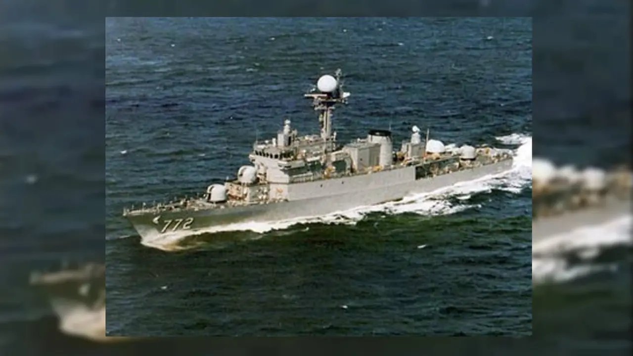 Kapal militer Korsel, Cheonan yang diduga tenggelam akibat rudal Korut. (MilitaryFactory.com)