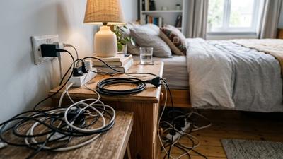 Cara Menyembunyikan Kabel Listrik di Kamar Tanpa Perlu Renovasi, Solusi Praktis agar Terlihat Lebih Rapi