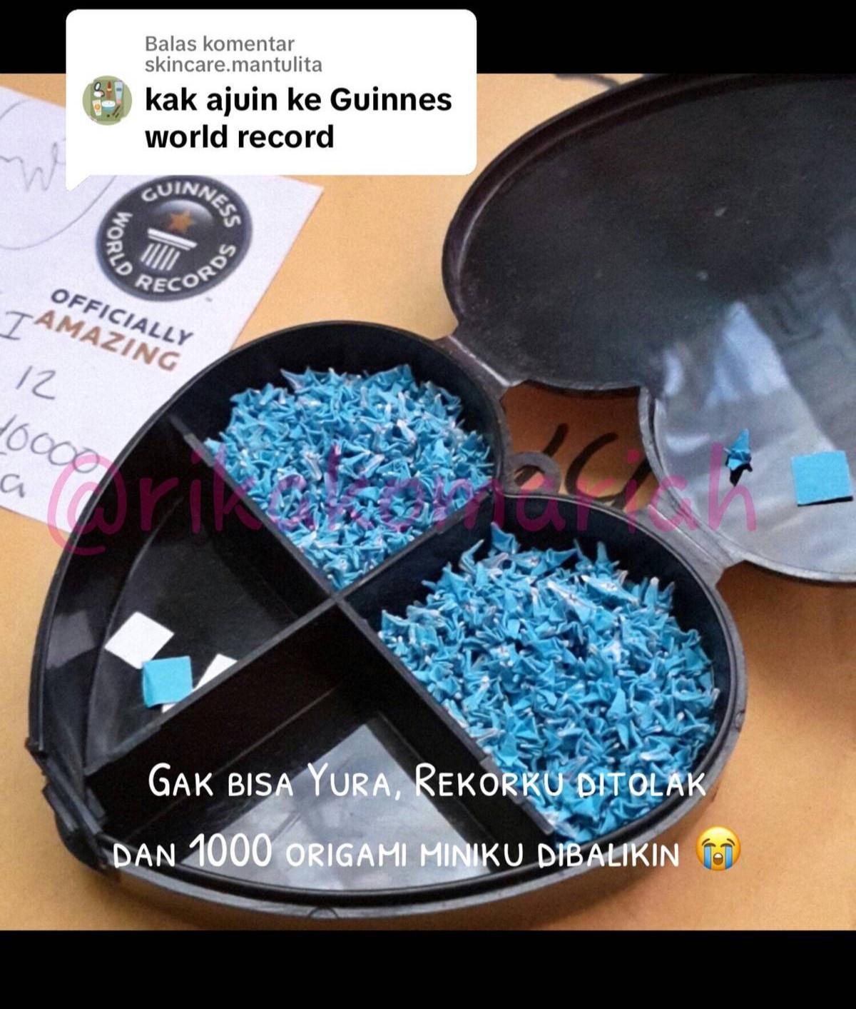 Sukses Buat Origami Ukuran Super Kecil, Momen Wanita yang Berhasil Raih Rekor Muri Ini Curi Perhatian
