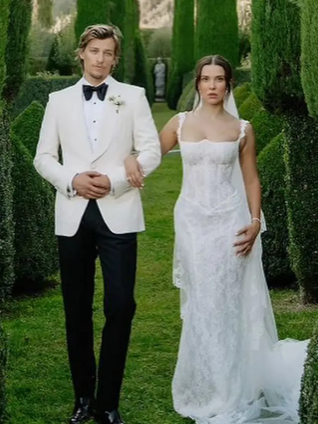 Usai Menikah Diam-Diam, Millie Bobby Brown Akhirnya Bagikan Foto Pernikahannya dengan Anak Bon Jovi