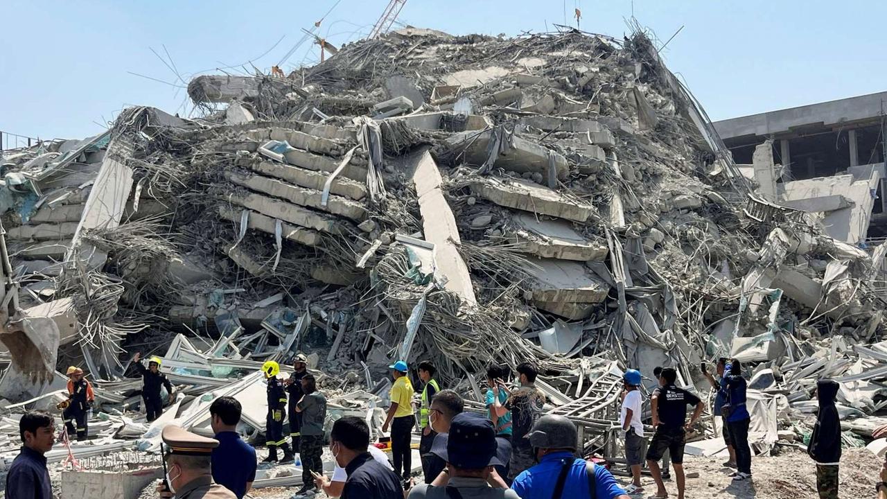 FOTO: Gempa Dahsyat Myanmar Terasa Kuat di Thailand, Gedung Pencakar Langit di Bangkok Runtuh!