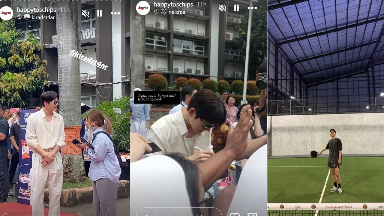 Ji Chang Wook di Indonesia. (Instagram/ happytoschips)