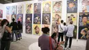 Dalam pameran kali ini menampilkan 68 galeri seni yang sudah melalui proses kurasi. (Liputan6.com/Faizal Fanani)
