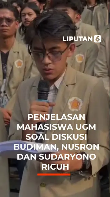 Penjelasan Mahasiswa UGM Soal Diskusi Budiman, Nusron, dan Sudaryono Ricuh