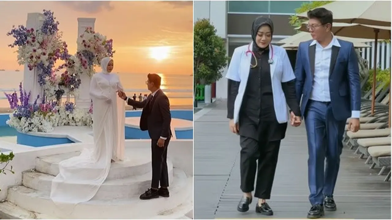 7 Momen Foto Prewedding Andika Kangen Band dan Ayu Kartika, Romantis di Pantai