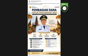Cek Fakta: Hoaks Gubernur Bali Wayan Koster Bagikan Dana Bantuan Lewat Kirim Pesan