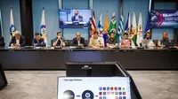 Suasana diskusi La Liga bersama para jurnalis, di kantor pusat La Liga, Madrid, Rabu (25/9/2019(.  (Ist / La Liga)