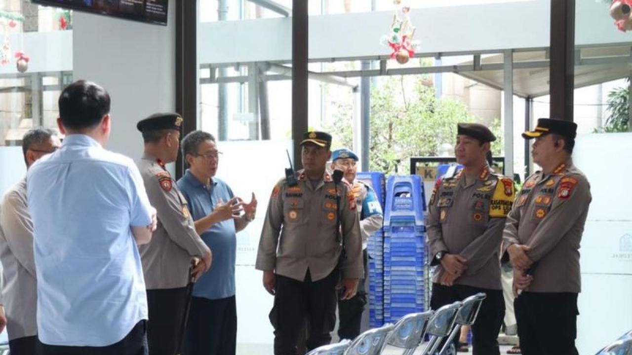Polres Metro Jakarta Pusat Perketat Pengamanan Gereja Natal Jakarta Pusat Jelang Perayaan 2025