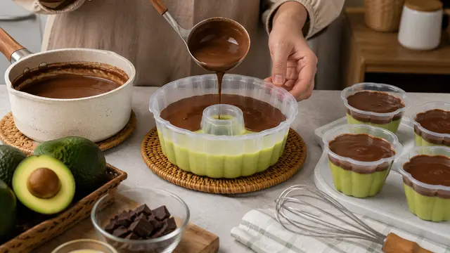 Puding Coklat Alpukat