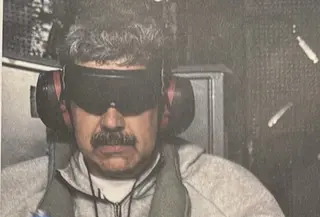 Photo of the captured Nicolas Maduro on USS Iwo Jima, shared by Trump. (Photo: Donald Trump's Truth Social)