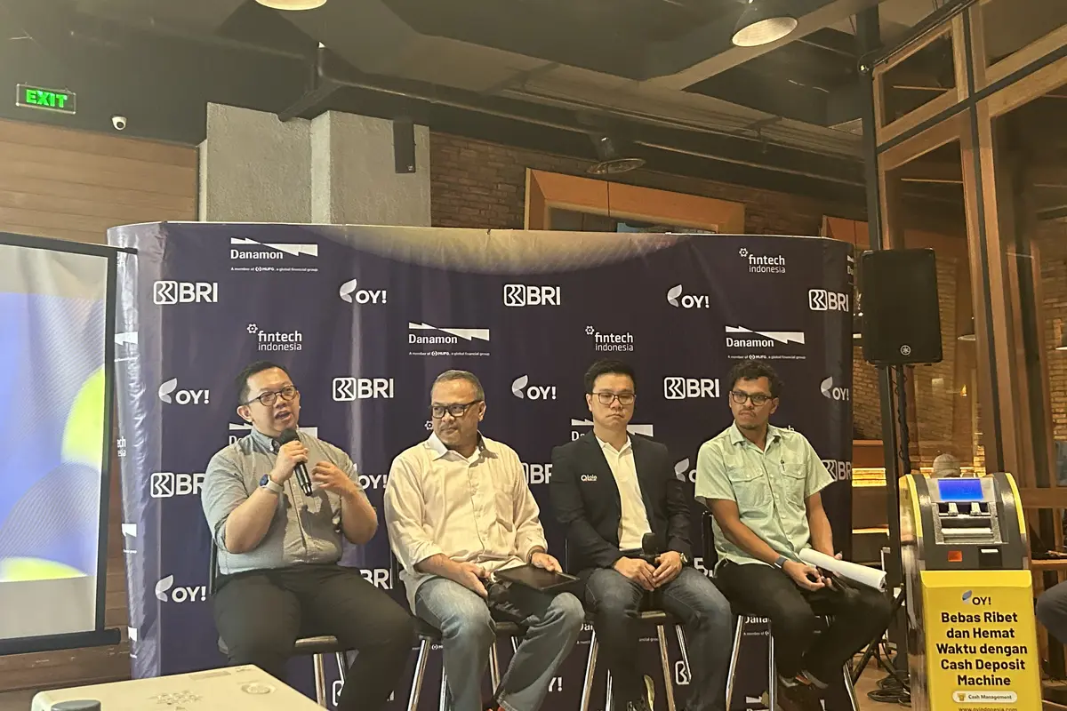 Media gathering asosiasi fintech Indonesia (AFTECH), Rabu (24/1/2024). (Foto: Liputan6.com/Elga N)