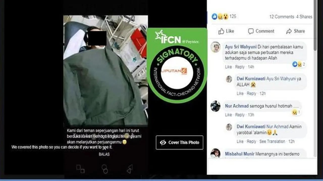 [Cek Fakta] Seorang Mahasiswa Meninggal Dunia Akibat Aksi, Fakta atau Hoaks?