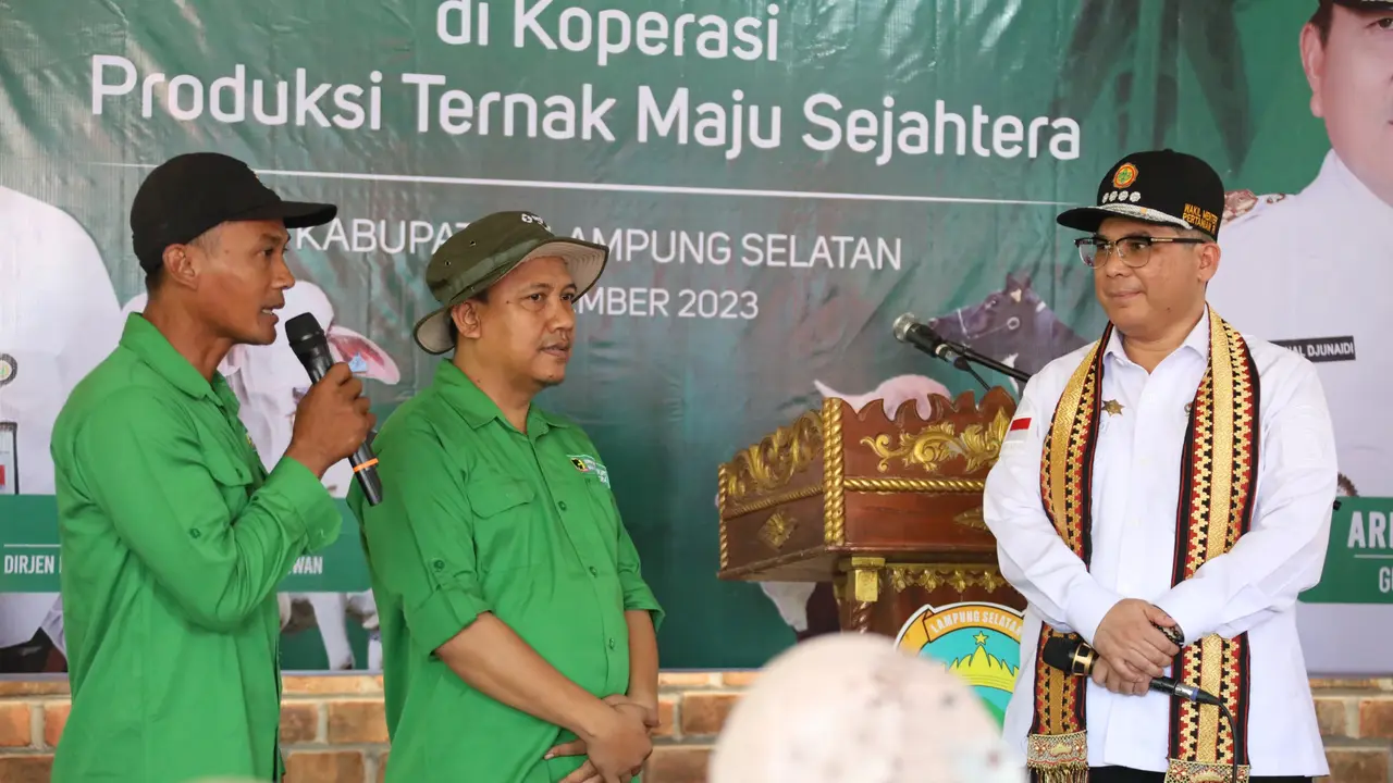 Lampung Selatan jadi Contoh Koperasi dan Produksi Ternak Berkualitas di Indonesia