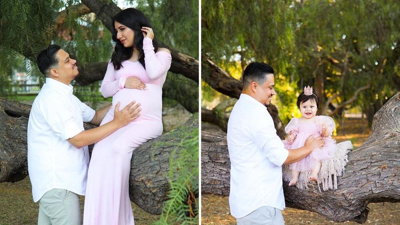 Pria Ini Buat Reka Potret Mendiang Istri Bersama Anaknya, Kisahnya Bikin Haru