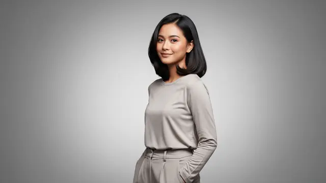 ’90s Korean Bob yang Mengembang Natural