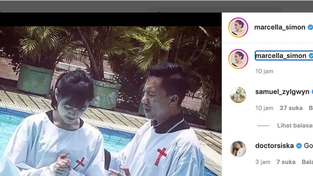 Unggahan Marcella Simon. (Foto: Dok. Instagram @marcella_simon)
