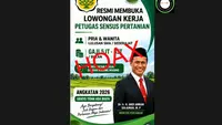 Cek Fakta: Hoaks Lowongan Kerja Petugas Sensus Pertanian