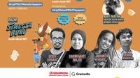 Ajang Pesta Literasi Indonesia 2025 menyapa Jayapura, Sabtu, 20 September 2025 dengan narasumber Gody Usnaat, Darmawati Majid, dan Jashinta Huby. (Foto: Dok. Instagram @pestaliterasi.id)