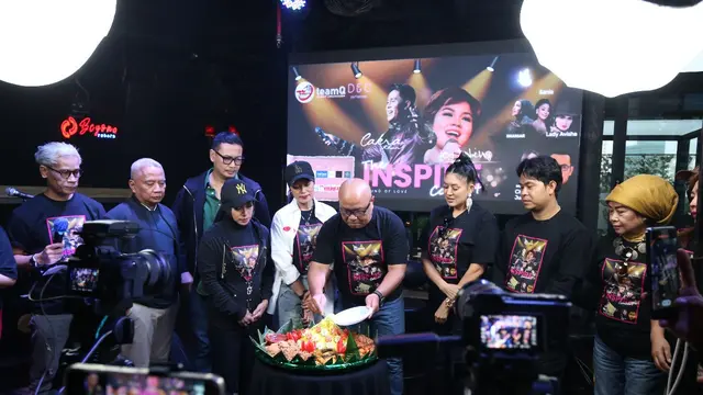 Pressconfrence The Inspire Concert di kawasan Permata Hijau, Senayan, Jakarta.