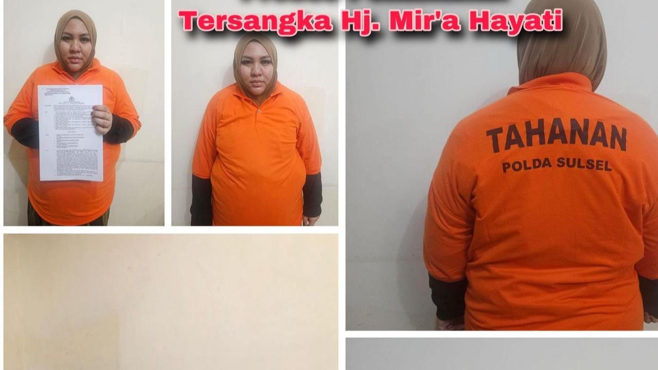 Dulu Kerap Flexing, Bos Skincare Mira Hayati Kini Lesu Kenakan Baju Tahanan Polda Sulsel