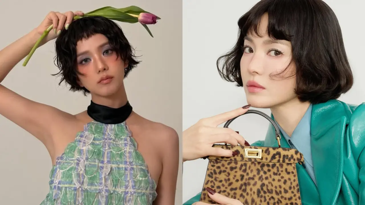 Ikuti Jejak Song Hye Kyo, Jisoo BLACKPINK Tampil Manglingi dengan Extreme Short Hair dan Micro Bangs
