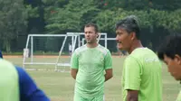 Pelatih Persib Bandung Miljan Radovic mengungkapkan kesiapan pasukannya jelang bergulirnya Liga 1 2019. (Huyogo Simbolon)