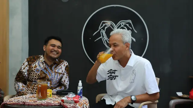 Calon presiden (Capres) nomor urut 3, Ganjar Pranowo kembali berkampanye di kawasan Solo, Jawa Tengah.