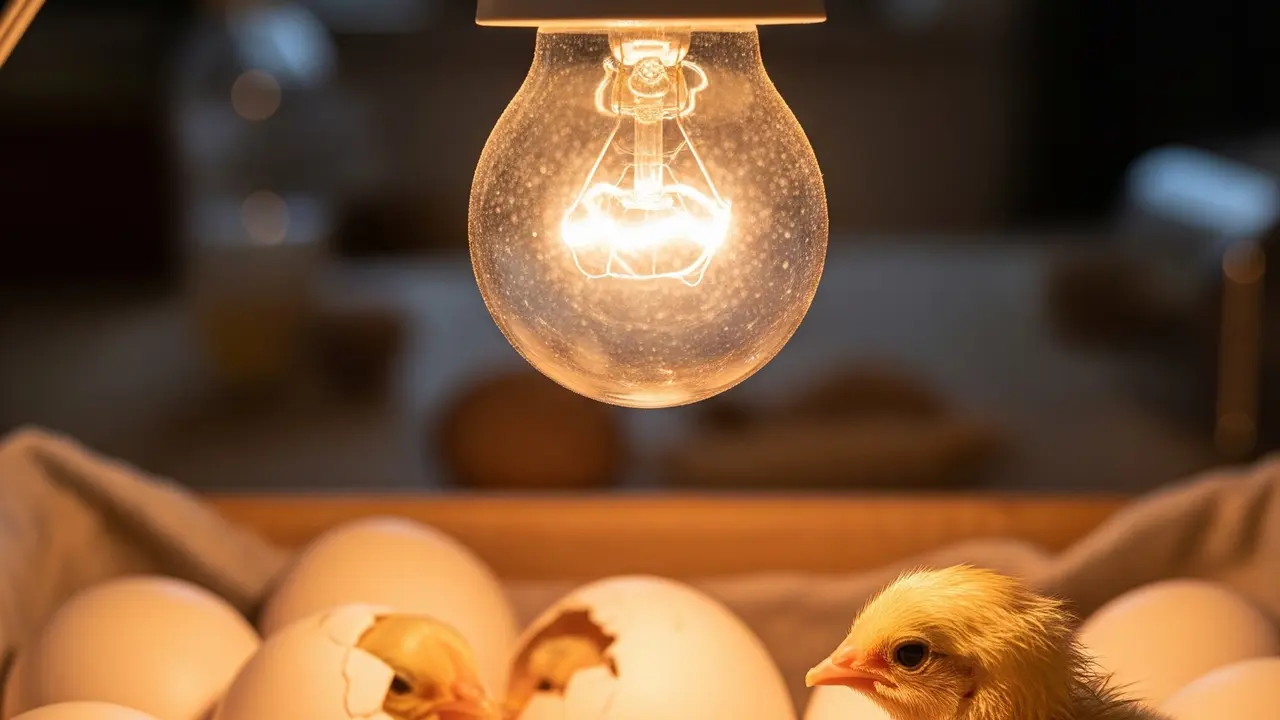 Menetaskan Telur Ayam Menggunakan Lampu Bohlam (Gemini AI)