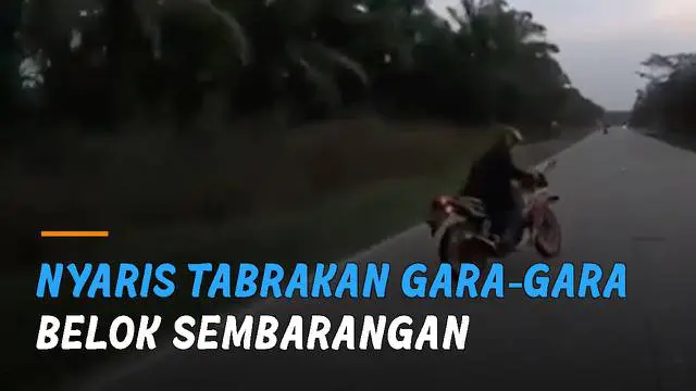 Suara gesekan ban motor perekam terdengar kencang saat berupaya mengerem.