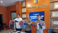 Polres Bantul mengungkapkan motif bisnis di balik penemuan mayat di Parangtritis. (Liputan6.com/Kukuh Setyono)
