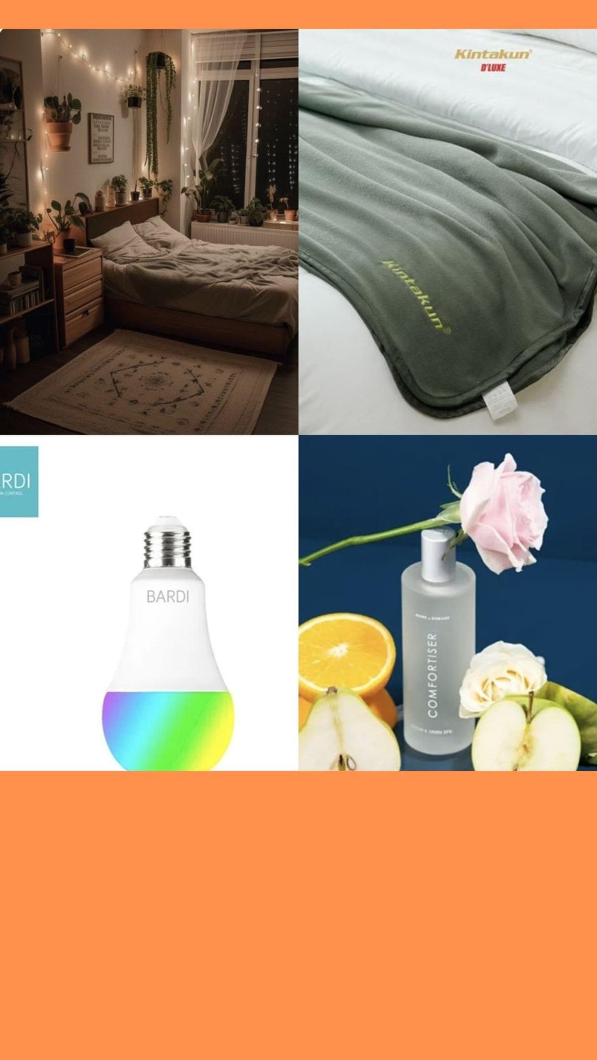 1. Nyamannya Me-Time dengan Selimut, Lampu dan Aroma Therapy