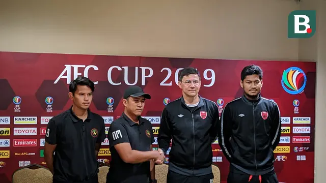 Konferensi Pers PSM Vs Kaya-Iloilo pada Grup H Piala AFC 2019.