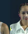Selain pakaiannya, gaya rambut peserta sportstainment Lagi-lagi Tenis yang tergabung dalam partai Women’s Double ikut mencuri atensi. [YouTube/Rans Entertainment].