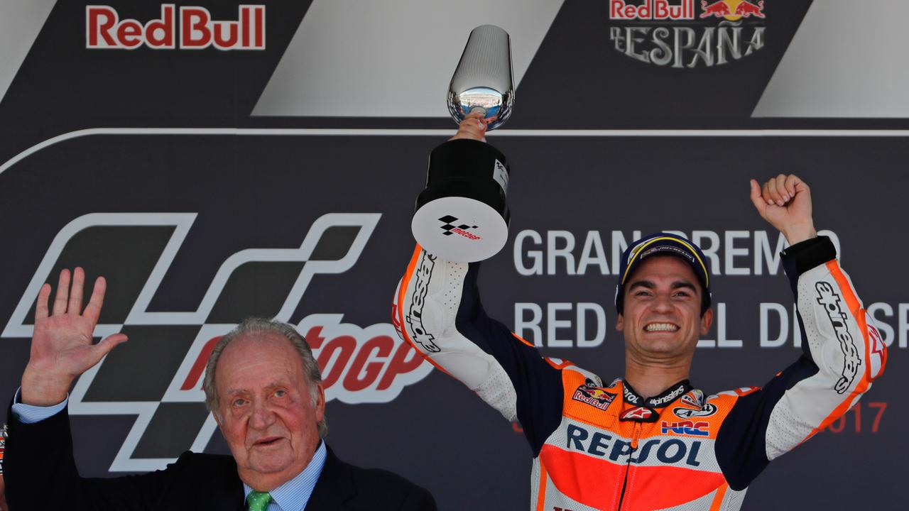 20170507-Dani Pedrosa Juarai MotoGP Spanyol-AP