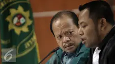 Terdakwa mantan anggota DPR Sutan Bhatoegana menjalani sidang lanjutan di Pengadilan Tipikor, Jakarta, Rabu (10/6/2015). Sutan terlibat atas dugaan dalam kasus suap pembahasan APBN-P 2013 di Kementerian ESDM. (Liputan6.com/Helmi Afandi) 