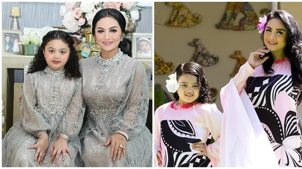 6 Potret Kompak Krisdayanti dan Amora Pakai Baju Kembar, Memesona