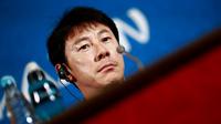Pelatih Timnas Indonesia, Shin Tae-yong (AFP/Saeed Khan)