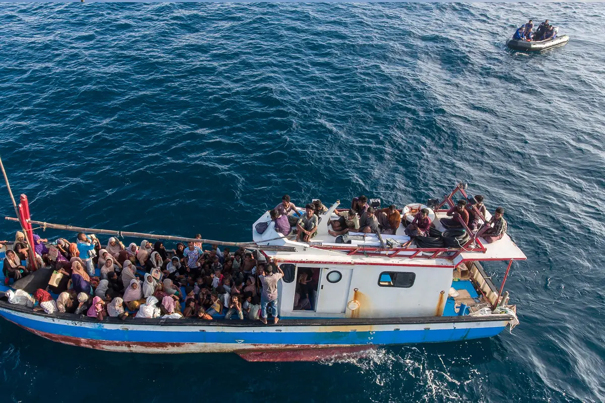 Potret Puluhan Pengungsi Rohingya Saat Terdampar di Pantai Aceh