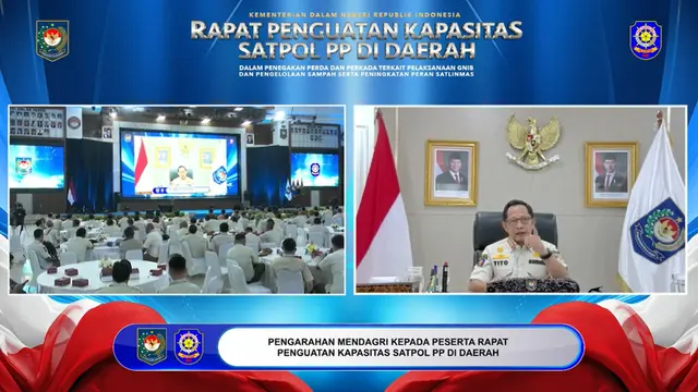 Mendagri Berharap Peran Satpol PP dan Satlinmas Dukung Ketertiban Umum dan Kebersihan Lingkungan (Liputan6)