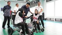 Menteri Pemuda dan Olahraga (Menpora), Erick Thohir, saat berkunjung ke pelatnas National Paralympic Committe (NPC) of Indonesia. (Dok. Kemenpora)