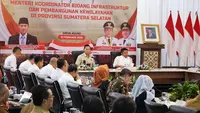 Kunjungan Kerja ke Sumatra Selatan, Menko AHY Perkuat Koordinasi Pembangunan Infrastruktur Strategis