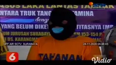 Sopir truk tangki Pertamina yang menabrak pria di Jalan Raya Surabaya-Madiun KM 153-154, hingga tewas, mengaku tidak tahu dan tidak sadar truk yang ia kemudikan menabrak seseorang.