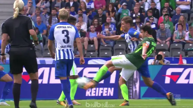 Berita video highlights Bundesliga antara Hertha Berlin melawan Werder Bremen dengan skor 1-1. This video presented by BallBall.