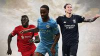Ilustrasi - Sadio Mane, Raheem Sterling, Darwin Nunez (Bola.com/Adreanus Titus)