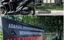 FOTO: Penampakan Spanduk Dukung Hak Angket DPR Bertebaran di Jakarta